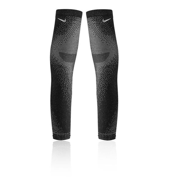 Nike N.000.3571.042 Unisex S/M Black/Silver Breaking 2 Running Arm Sleeves - Picture 5 of 5